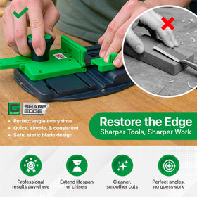 Sharp G Sharp Edge sharpener works for both hands.