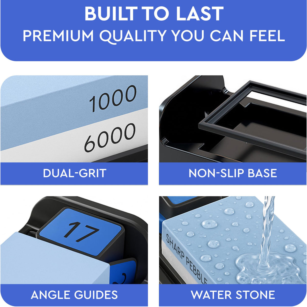 Beginner-friendly angle control on Sharp Pebble aids safe sharpening