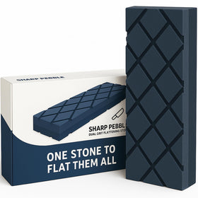 Sharp Pebble large flattening stone top view for a perfectly flat whetstone surface