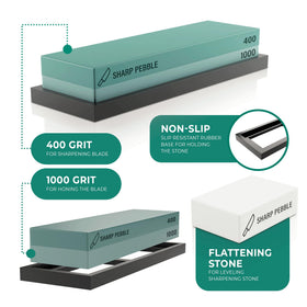 Sharp Pebble non-slip base provides stable sharpening during use.