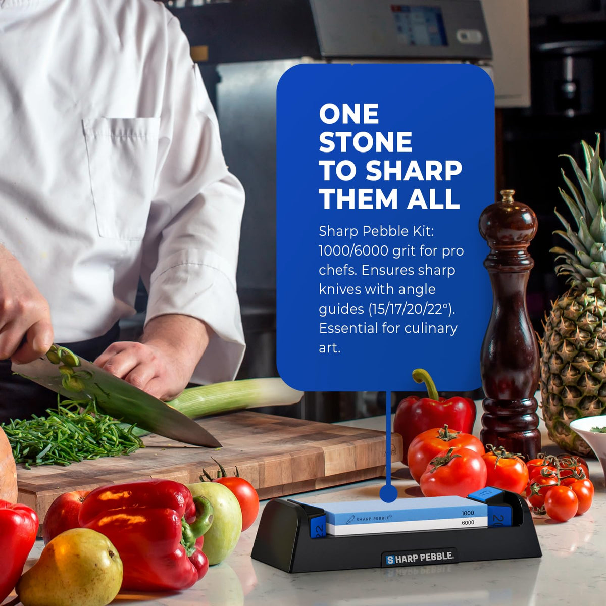 Durable build of Sharp Pebble whetstone supports long-term knife care