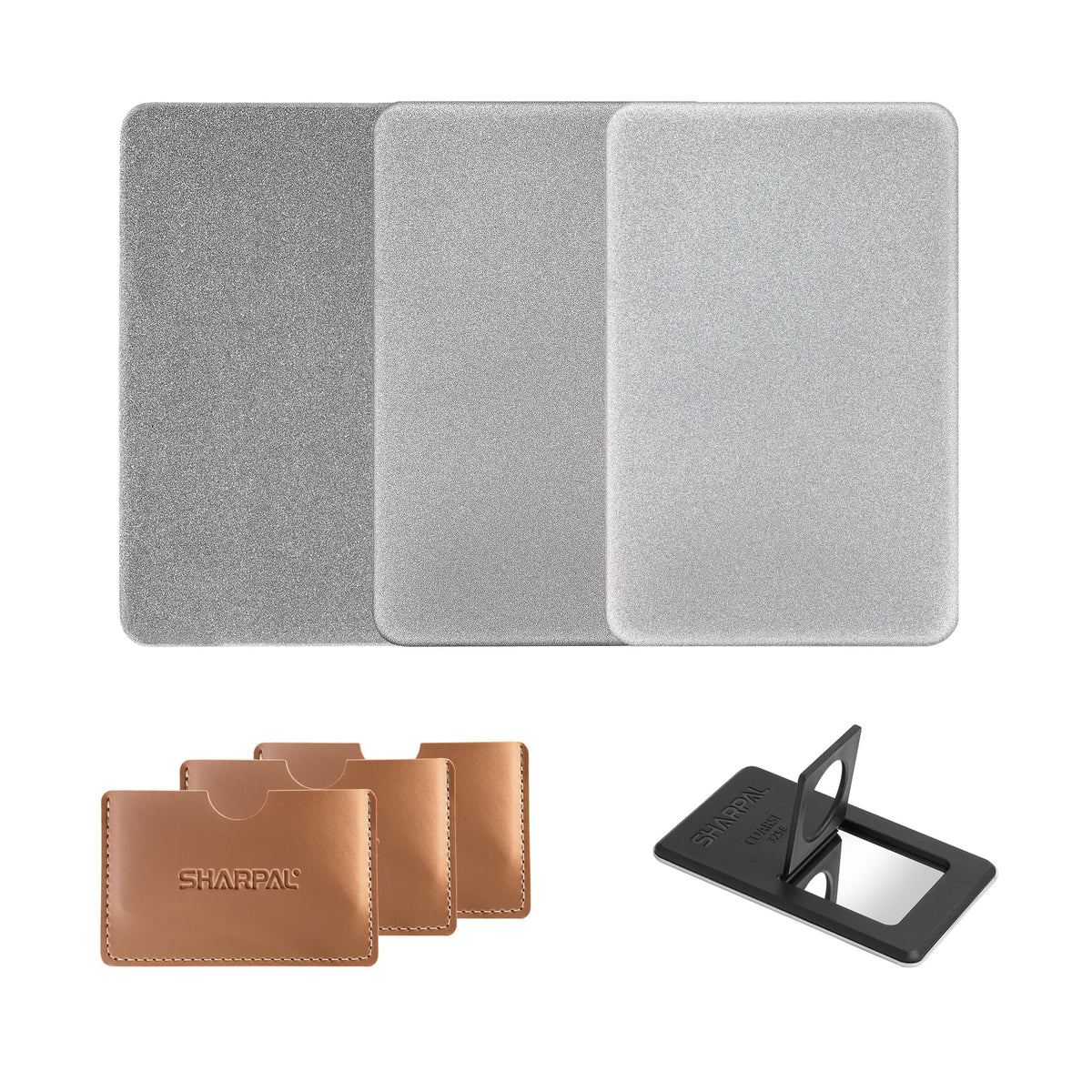 SHARPAL 116N sharpening card showing coarse edge grit for fast edge setting