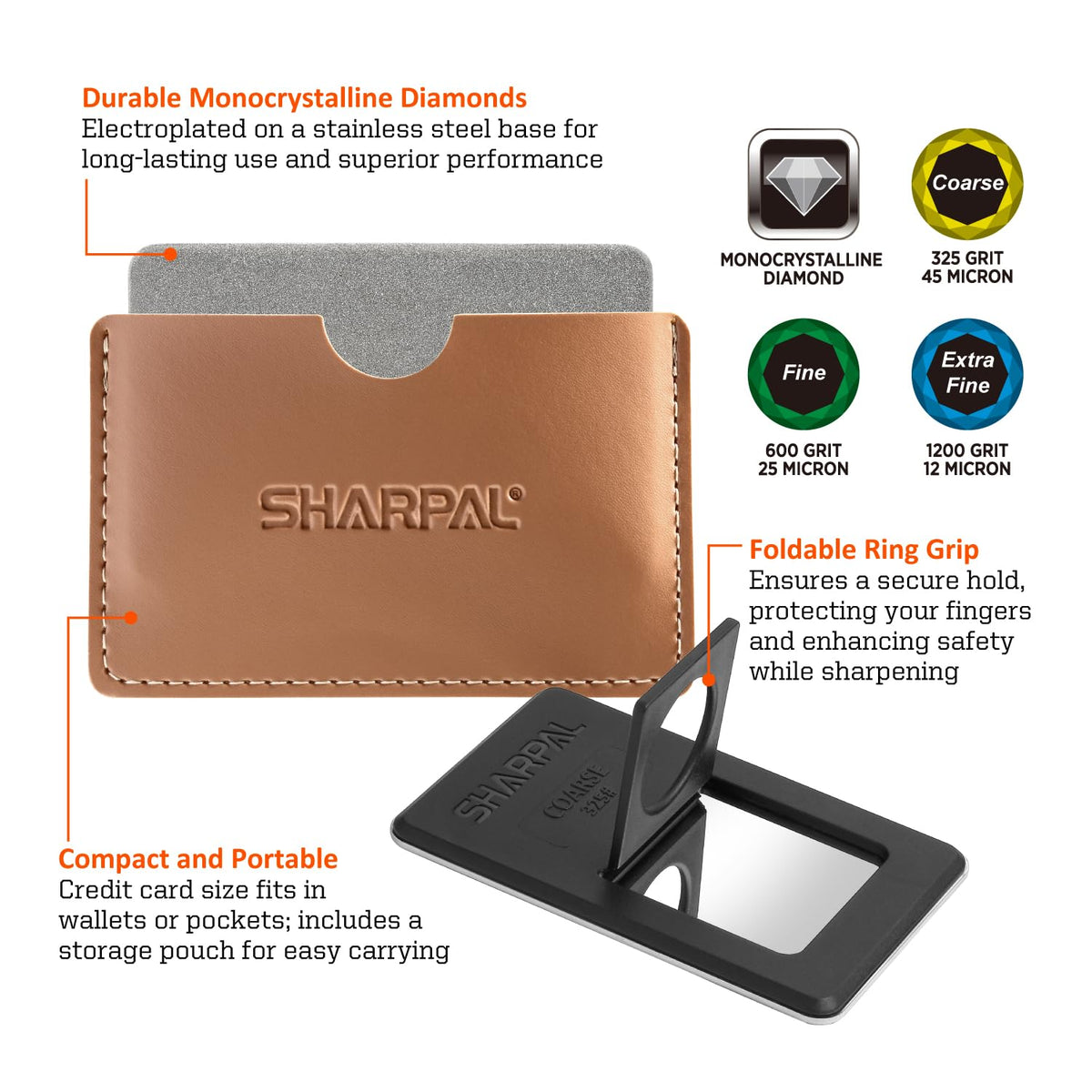 SHARPAL 116N sharpening card with mid-grit 600 for precise sharpening