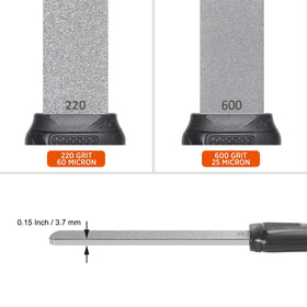 SHARPAL 120N 20-degree guide aids precise edge making.