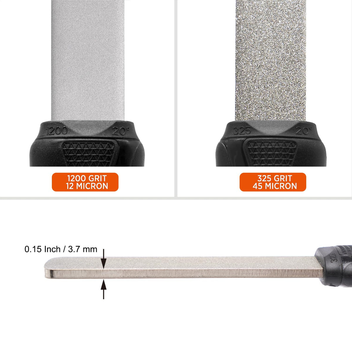 SHARPAL 121N ergonomic grip with 20-degree guides for comfort
