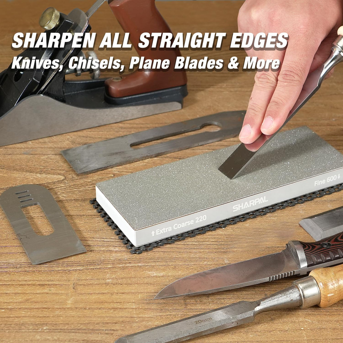 SHARPAL 169H anti-slip pad keeps sharpening safe and stable