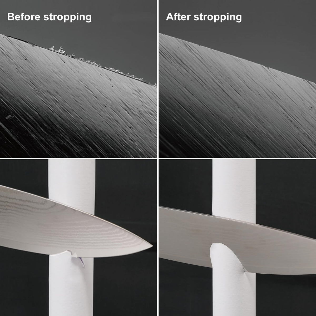 SHARPAL 205H green polishing compound included for gentle edge polishing.