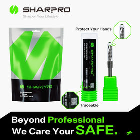 SHARPRO O Flute router bit cutting plastic and acrylic smoothly