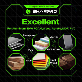 SHARPRO O Flute router bit cutting wood and plywood with smooth finish
