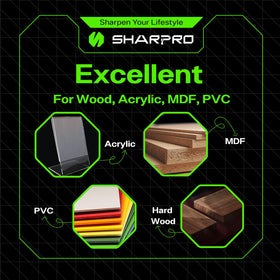 SHARPRO bit shows front-end chip removal at 178 degrees for smoother surfaces.