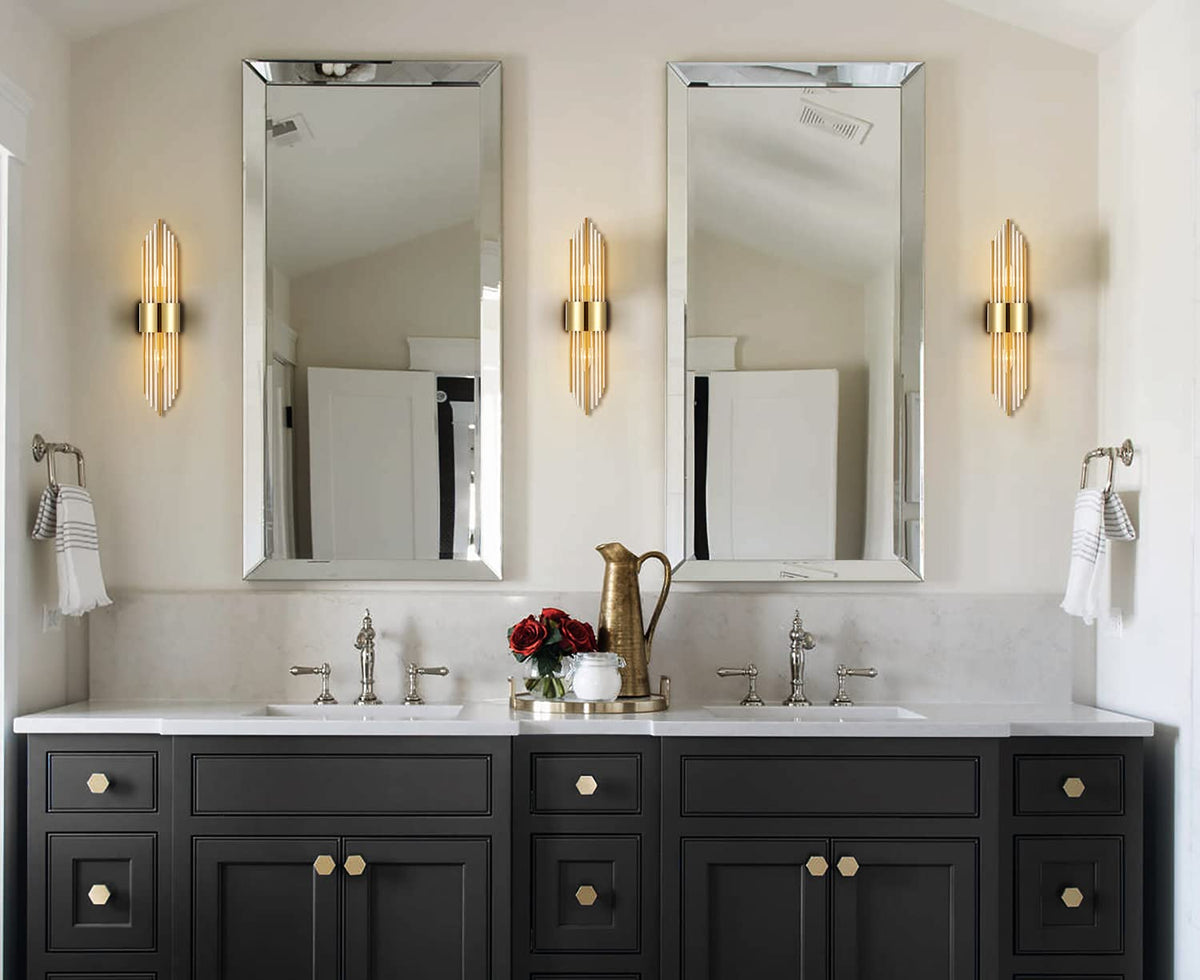 Shawnkey bathroom vanity lighting over the mirror enhances daily tasks