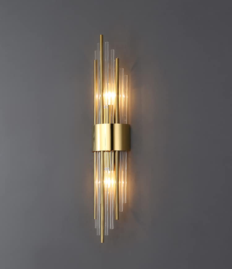 Shawnkey wall sconce shows clear glass crystal detail for elegant ambiance