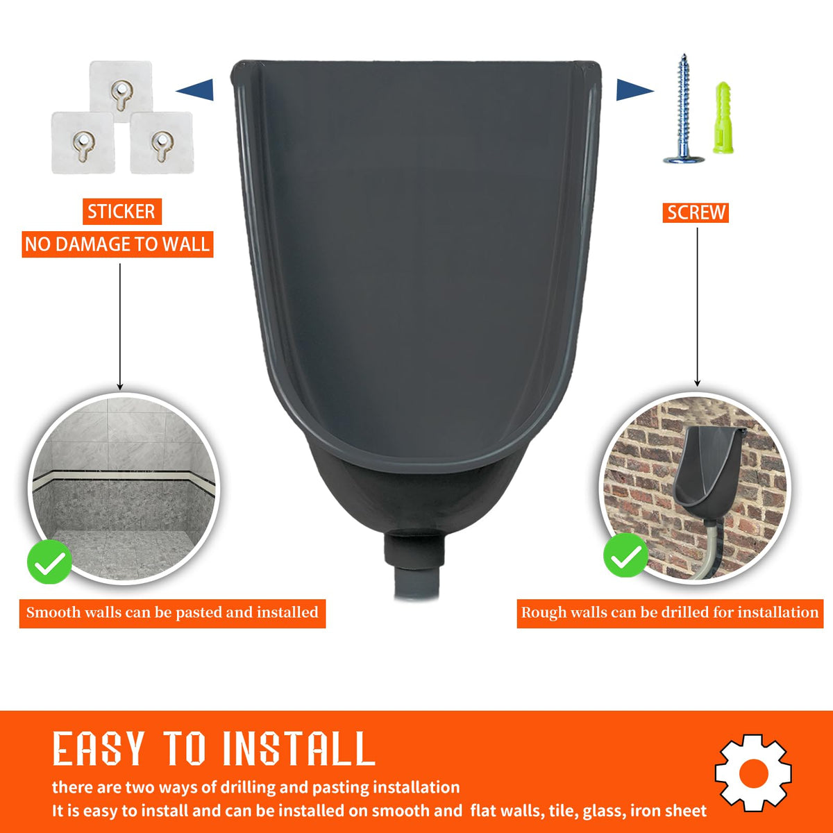 Shawoo compact bathroom urinal beside toilet highlights space-saving design