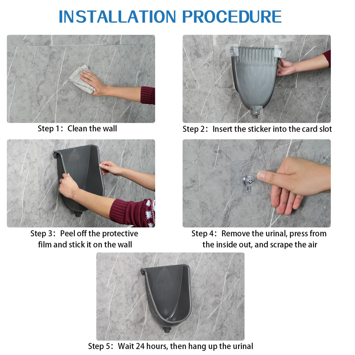 Shawoo durable plastic urinal designed for everyday use