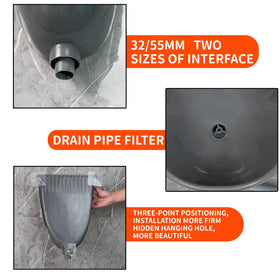 Shawoo outdoor-ready urinal clip shows easy wall mounting