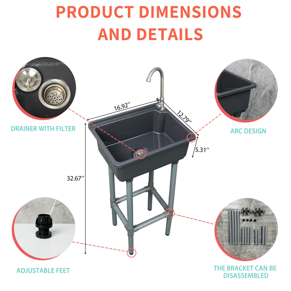 shawoo sink on table setup demonstrates flexible placement and easy access