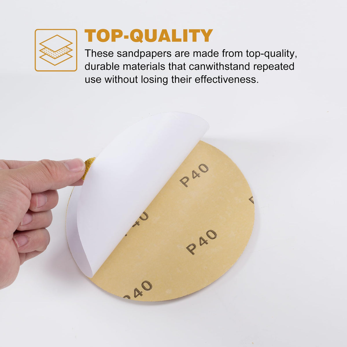 Shawya 6-inch sanding discs for woodworking provide smooth preparation.