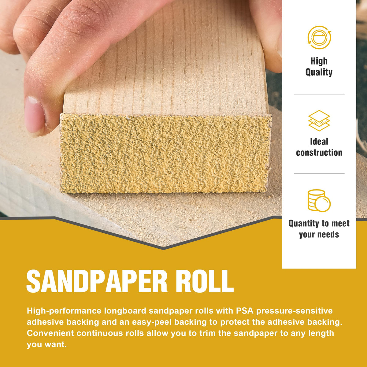 Shawya anti-static wear-resistant sandpaper reducing clogging