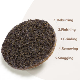 Shawya open-web aluminum oxide disc delivers cooler operation on metal.