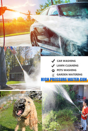 Compact wand design ready for garden and vehicle cleaning tasks