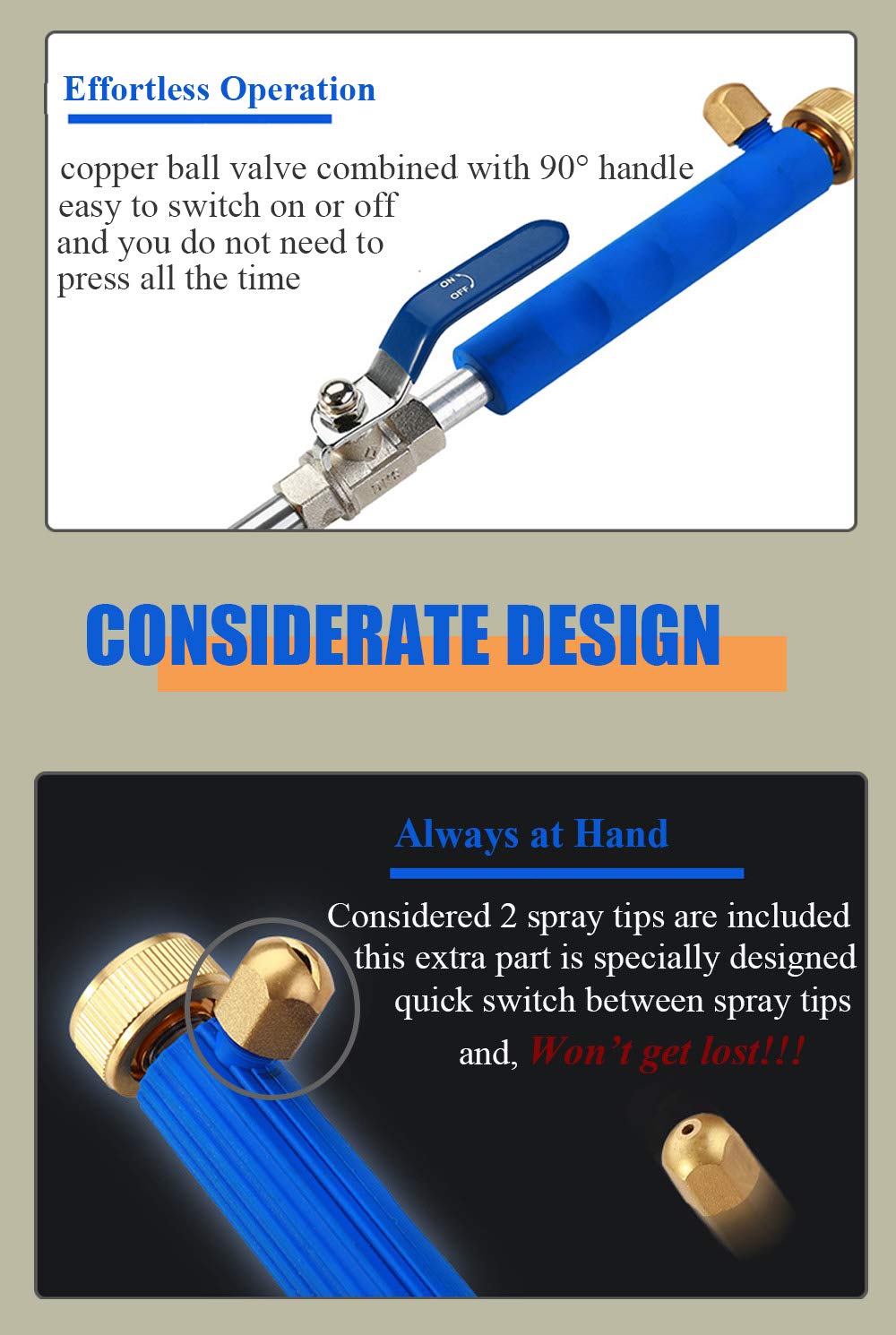 Ergonomic TPR handle provides comfortable use during cleaning