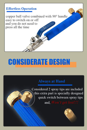 Ergonomic TPR handle provides comfortable use during cleaning