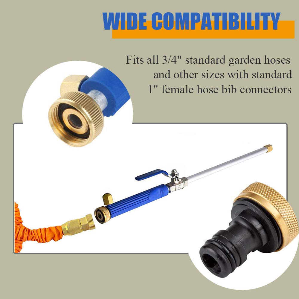Shayee wand with fan nozzle for wide-area rinsing