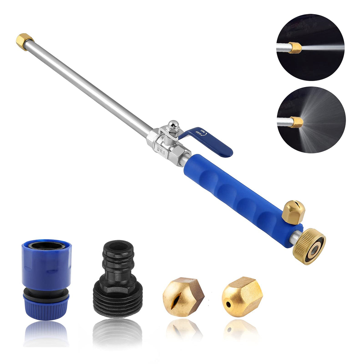 Shayee high pressure wand with jet nozzle for targeted cleaning