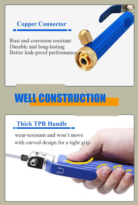 Includes standard 1-inch connector for hose compatibility