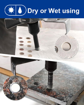 SHDIATOOL diamond core drill bit 6mm handles stone and brick with dry or wet drilling