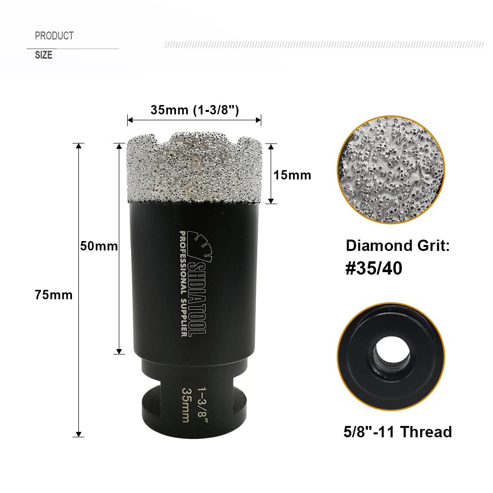 SHDIATOOL diamond core drill for marble enables smooth drilling