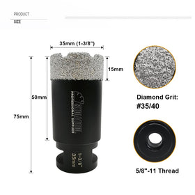 SHDIATOOL diamond core drill for marble enables smooth drilling