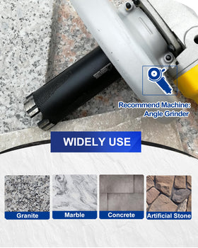 SHDIATOOL granite drilling with 35mm bit for clean holes