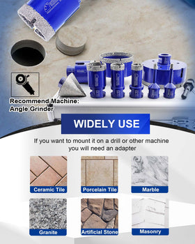 SHDIATOOL drill bits cutting granite and marble with durability