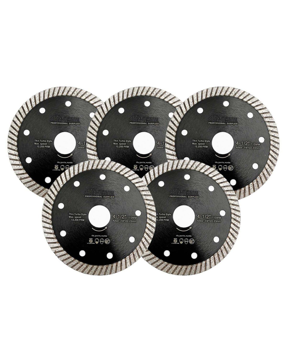 SHDIATOOL super thin diamond turbo blade for porcelain cuts smoothly with reduced dust