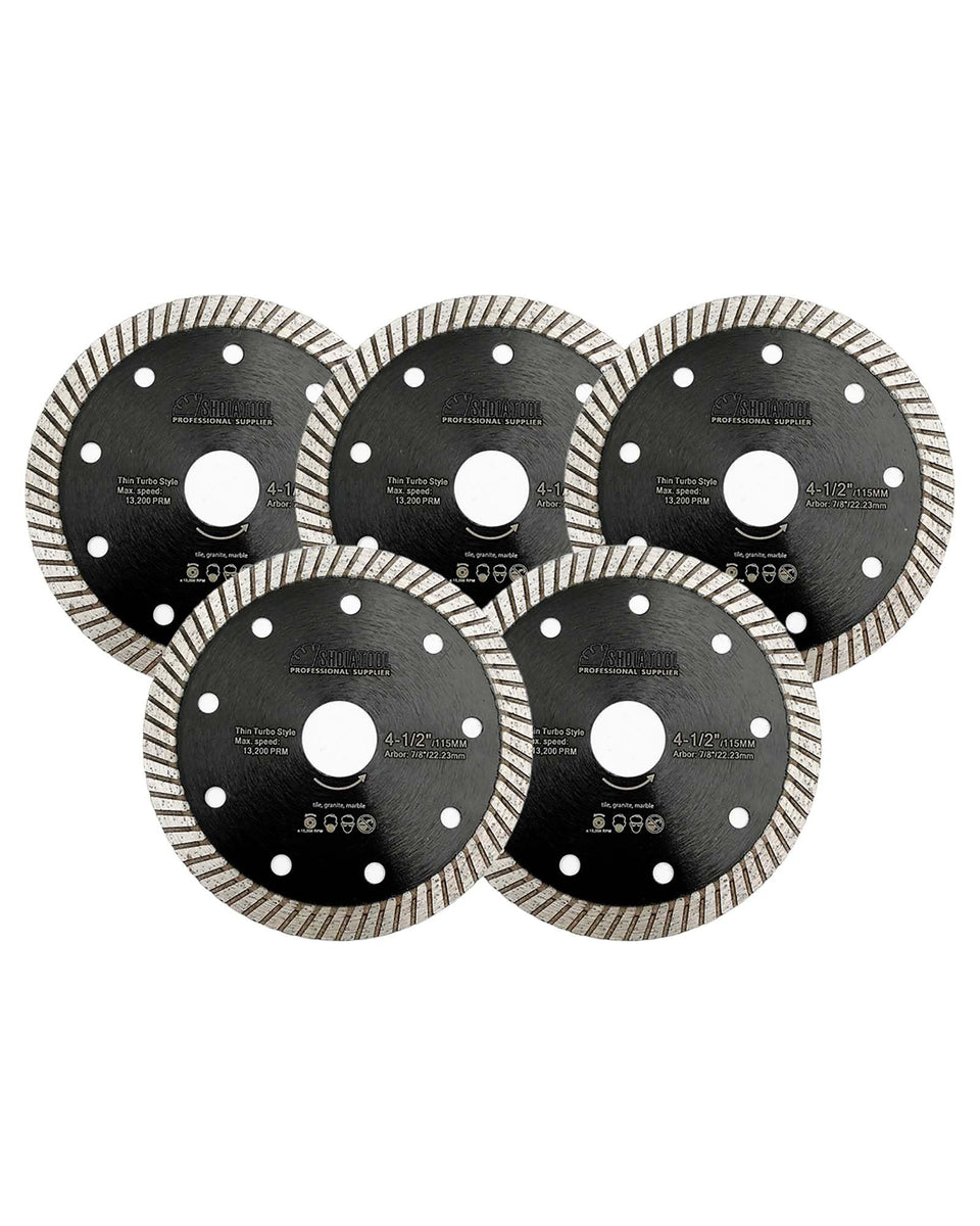 SHDIATOOL super thin diamond turbo blade for porcelain cuts smoothly with reduced dust