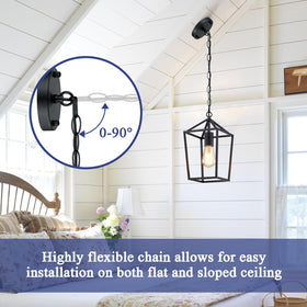 Sheetea adjustable chain length supports slope ceilings and custom hangs.