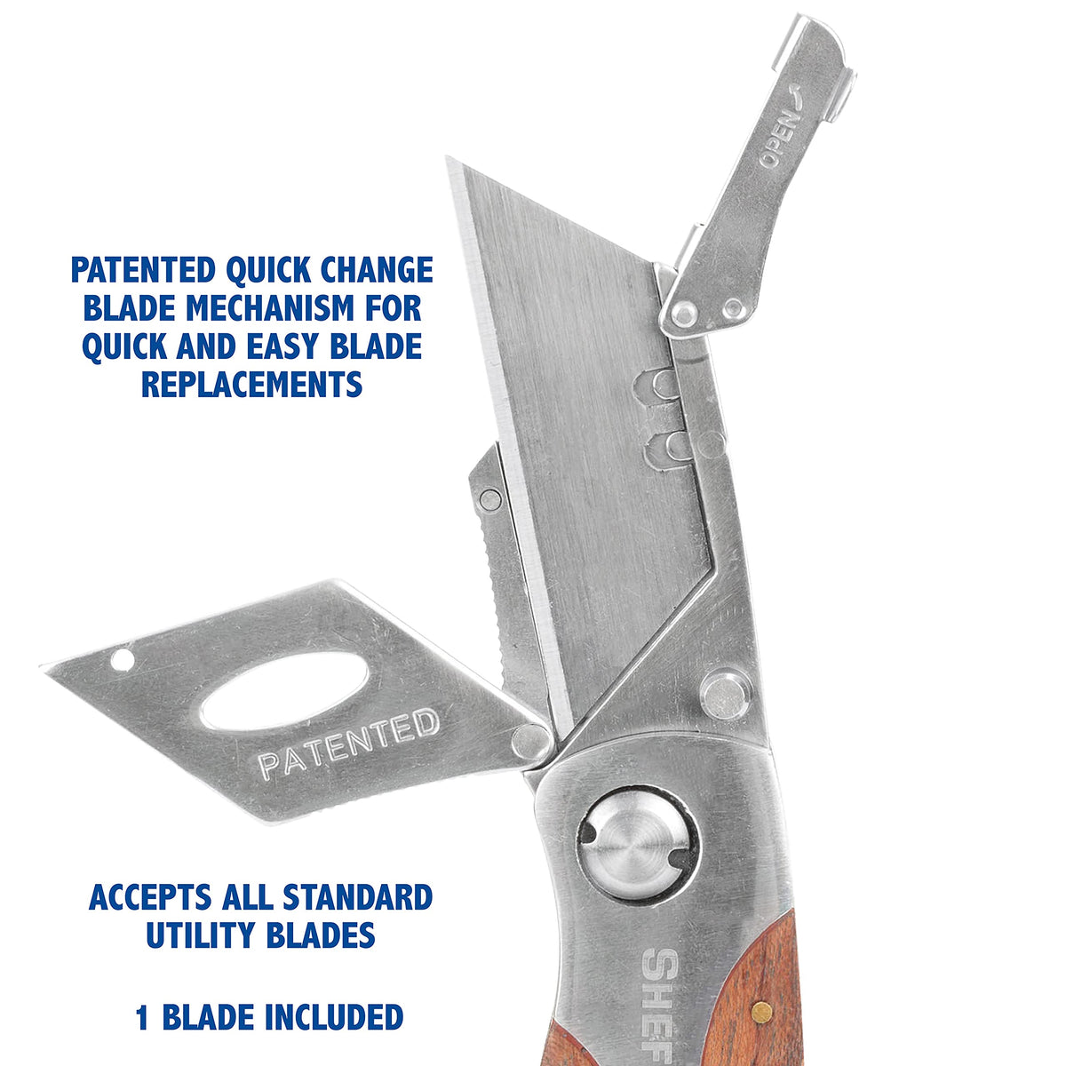 Sheffield 12115 compact folded profile fits easily in pockets.