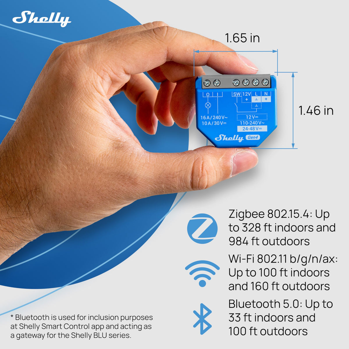 Shelly 1 Gen4 with multi-protocol connectivity enabling hub-free automation