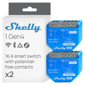 Shelly 1 Gen4 mounted in-wall showing compact relay for retrofitting lights