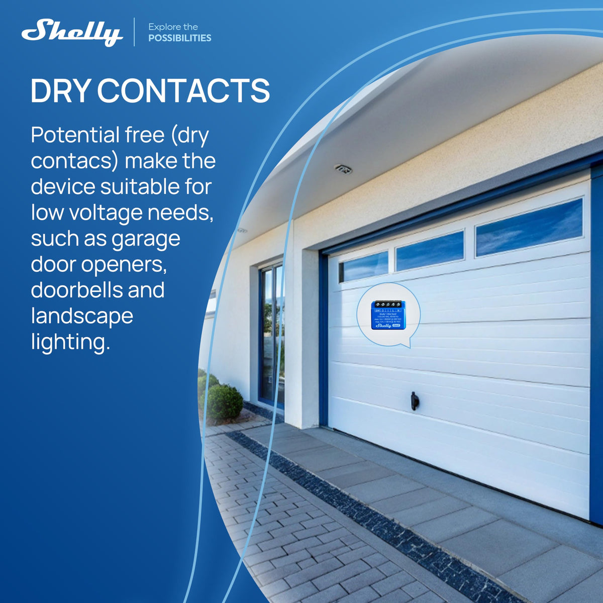 Shelly 1 Mini Gen3 2-pack for lighting control in tight fixtures