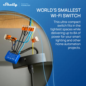 Shelly 1 Mini Gen3 2-pack supports WiFi and Matter for versatile smart home control