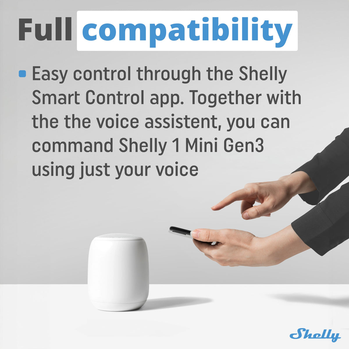 Shelly 1 Mini Gen3 tucked into a ceiling rose for seamless lighting control.