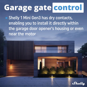 Compact hub-free Shelly 1 Mini Gen3 for DIY smart control.