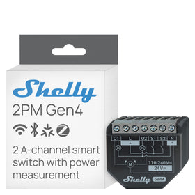 Shelly 2PM Gen4 two-channel relay meter lets you monitor two loads.