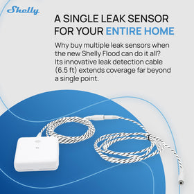 Shelly Flood Gen4 placed in a basement guarding against unexpected moisture.