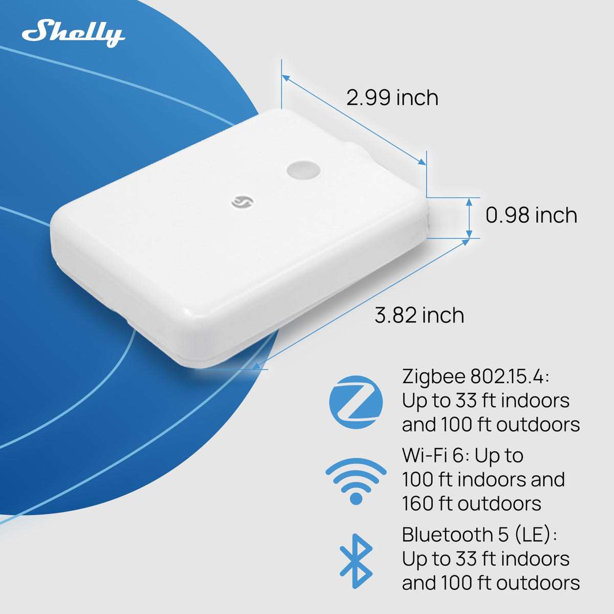 Vacation property monitoring with Shelly Flood Gen4 powered by batteries.
