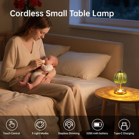 Shenmoyl Tulip lamp brass base adds durability and style