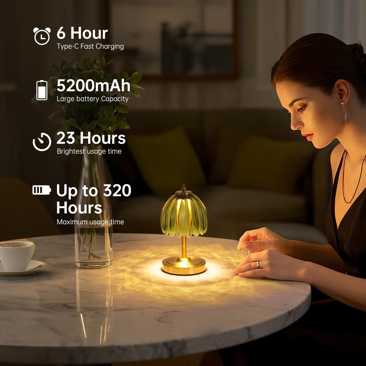 Shenmoyl Tulip lamp offers 3000K, 4500K, 6000K temperatures