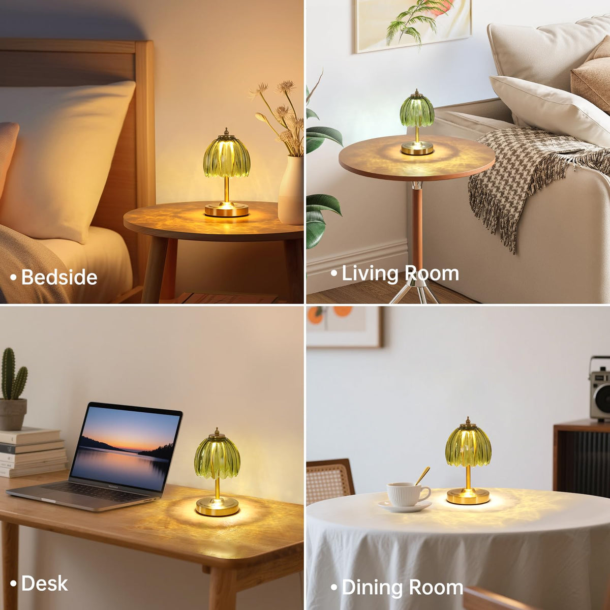 Shenmoyl Tulip lamp touch dimming for easy brightness control